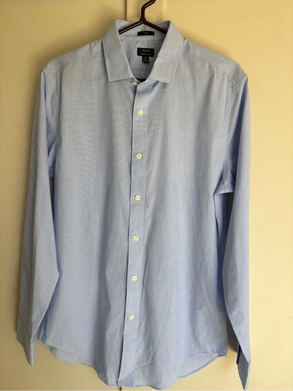 NWT J.Crew CL446 Button-Down Slim wrinkle free shirt. See photos